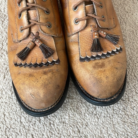Vintage Ariat Cobalt Equestrian Women’s Leather Riding Boots 8 Lace Up Western - Picture 5 of 16